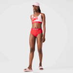 Lacoste estampa de biquíni mulheres pwy vermelho azul 88BL2662
