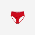 Lacoste estampa de biquíni mulheres pwy vermelho azul 88BL2662 - Image 5