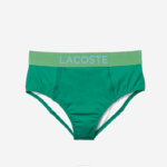 Lacoste estampa de biquíni mulheres verde azul qag 88BL2663 - Image 4
