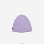 Lacoste gorro de lã com nervuras homens gfu roxo 88BL2291