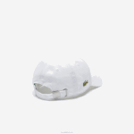 Lacoste gorro sólido de gabardine crianças branco 001 88BL2277 - Image 2