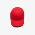 Lacoste gorro sólido de gabardine crianças vermelho 240 88BL2279 - Image 4