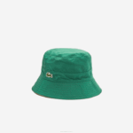 Lacoste Heritage reversível sólido ou balde de verificação mulheres bege verde epp 88BL2929 - Image 8