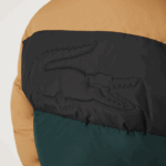Lacoste Jaqueta acolchoada colorblock repelente de água homens marrom preto verde tpv 88BL1227 - Image 10
