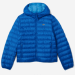 Lacoste jaqueta acolchoada com capuz homens azul k1q 88BL1264 - Image 5