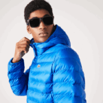 Lacoste jaqueta acolchoada com capuz homens azul k1q 88BL1264 - Image 6