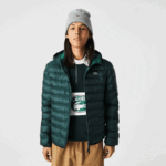 Lacoste jaqueta acolchoada com capuz homens verde yzp 88BL1265 - Image 9