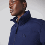 Lacoste jaqueta acolchoada dobrável mulheres azul marinho 166 88BL2616 - Image 2