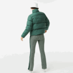 Lacoste jaqueta acolchoada dobrável mulheres verde 5hx 88BL2615 - Image 5