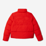 Lacoste jaqueta acolchoada dobrável mulheres vermelho f8m 88BL2617 - Image 6
