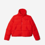 Lacoste jaqueta acolchoada dobrável mulheres vermelho f8m 88BL2617 - Image 7