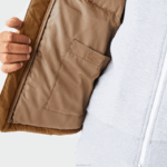 Lacoste jaqueta acolchoada repelente de água homens marrom z0w 88BL1231 - Image 6