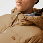 Lacoste jaqueta acolchoada repelente de água homens marrom z0w 88BL1231 - Image 9