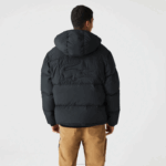 Lacoste jaqueta acolchoada repelente de água homens preto 031 88BL1210 - Image 3