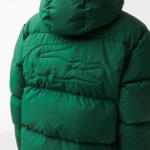 Lacoste jaqueta acolchoada repelente de água homens verde 132 88BL1211 - Image 9
