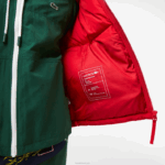 Lacoste jaqueta acolchoada repelente de água homens vermelho 240 88BL1212 - Image 6