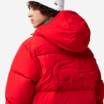 Lacoste jaqueta acolchoada repelente de água homens vermelho 240 88BL1212 - Image 8