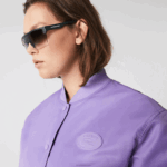 Lacoste jaqueta bomber de náilon acolchoada mulheres gfu roxo 88BL2624 - Image 4