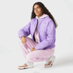 Lacoste jaqueta bomber de náilon acolchoada mulheres gfu roxo 88BL2624 - Image 6