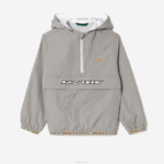 Lacoste jaqueta com capuz pulôver crianças cinza kzw 88BL3065 - Image 4