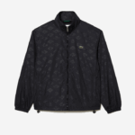 Lacoste jaqueta com estampa de monograma homens preto 031 88BL377