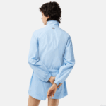 Lacoste jaqueta com estampa de monograma mulheres hbp azul 88BL2440 - Image 3