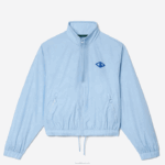 Lacoste jaqueta com estampa de monograma mulheres hbp azul 88BL2440 - Image 4