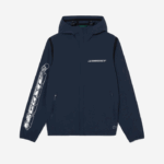 Lacoste jaqueta curta de poliamida reciclada homens kxe azul 88BL10 - Image 4