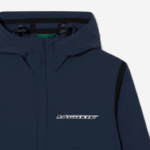 Lacoste jaqueta curta de poliamida reciclada homens kxe azul 88BL10 - Image 5