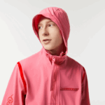 Lacoste jaqueta curta de poliamida reciclada homens rosa 2r3 88BL9 - Image 2