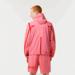 Lacoste jaqueta curta de poliamida reciclada homens rosa 2r3 88BL9 - Image 3