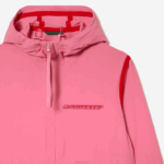 Lacoste jaqueta curta de poliamida reciclada homens rosa 2r3 88BL9 - Image 5