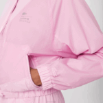 Lacoste jaqueta de nylon forrada de malha mulheres rosa z4h 88BL2627 - Image 9