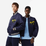 Lacoste jaqueta de pelúcia homens azul marinho 166 88BL383