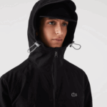 Lacoste jaqueta de sarja de marca homens preto 031 88BL1292 - Image 6