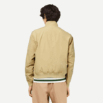 Lacoste jaqueta de sarja leve repelente de água homens bege ku4 88BL404 - Image 3