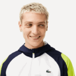 Lacoste jaqueta de tênis color block esportiva homens branco azul marinho amarelo 6f5 88BL1274 - Image 4