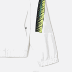 Lacoste jaqueta de tênis com capuz de poliéster reciclado homens branco azul marinho amarelo x1i 88BL381 - Image 3
