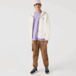 Lacoste jaqueta efeito patchwork homens b5l branco 88BL1249 - Image 2