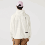 Lacoste jaqueta efeito patchwork homens b5l branco 88BL1249 - Image 4