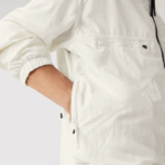 Lacoste jaqueta efeito patchwork homens b5l branco 88BL1249 - Image 8