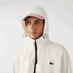 Lacoste jaqueta efeito patchwork homens b5l branco 88BL1249 - Image 9