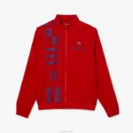 Lacoste jaqueta esporte x novak djokovic homens vermelho roxo trf 88BL1266