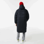 Lacoste jaqueta longa com inscrição de marca homens preto 031 88BL1294 - Image 3