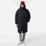 Lacoste jaqueta longa com inscrição de marca homens preto 031 88BL1294 - Image 8