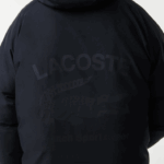 Lacoste jaqueta longa com inscrição de marca homens preto 031 88BL1294 - Image 9