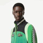 Lacoste jaqueta ombre com estampa xadrez homens verde azul chy 88BL392 - Image 2