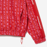 Lacoste jaqueta oversized com capuz mulheres laranja vermelho rosa zi1 88BL2438 - Image 6