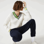 Lacoste joggers de algodão misturado mulheres azul marinho 166 88BL2413 - Image 6