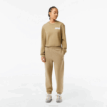Lacoste joggers de algodão misturado mulheres bege cb8 88BL2412